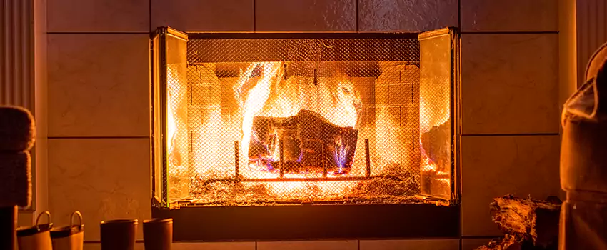 Mendota Hearth Landscape Fireplace Installation in Haines City, Florida
